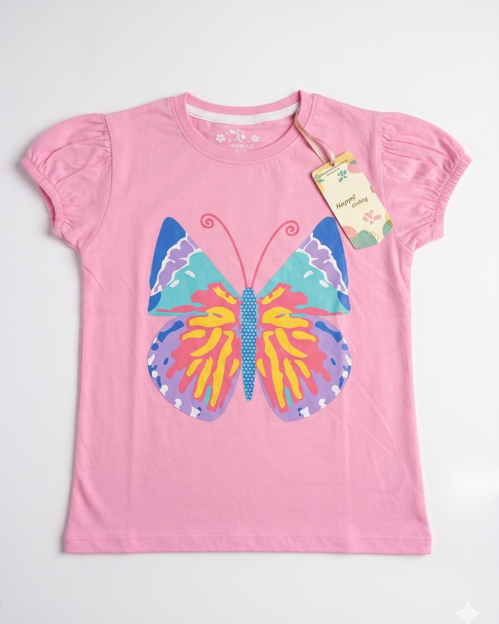 Girls Butterfly T-Shirt-JBGT-003
