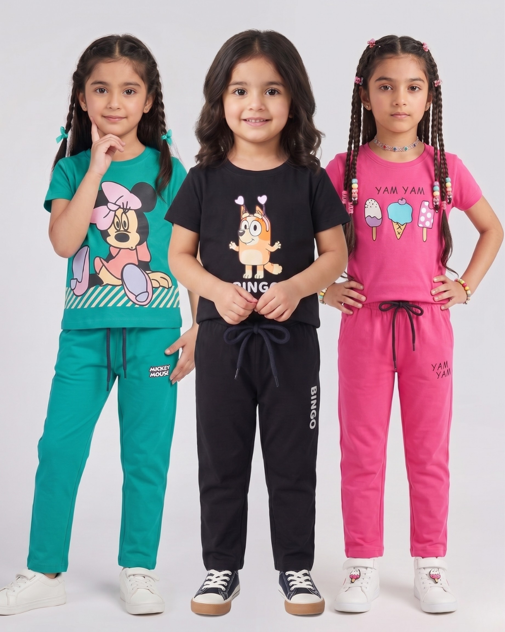 Pack of 3 Girls Set - (YamYam,Bingo,Minnie)