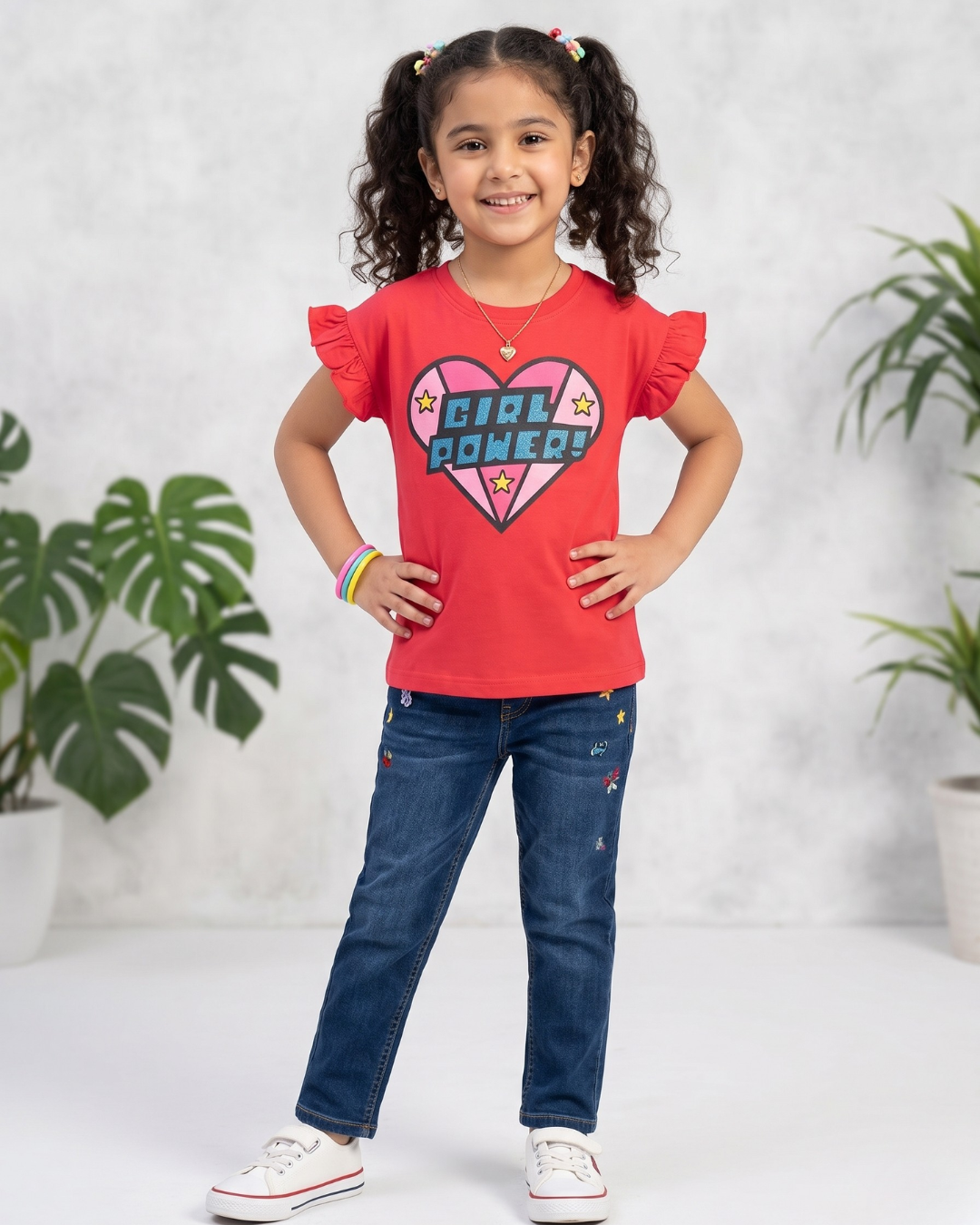 Girls Girl Power T-Shirt-JBGT-001