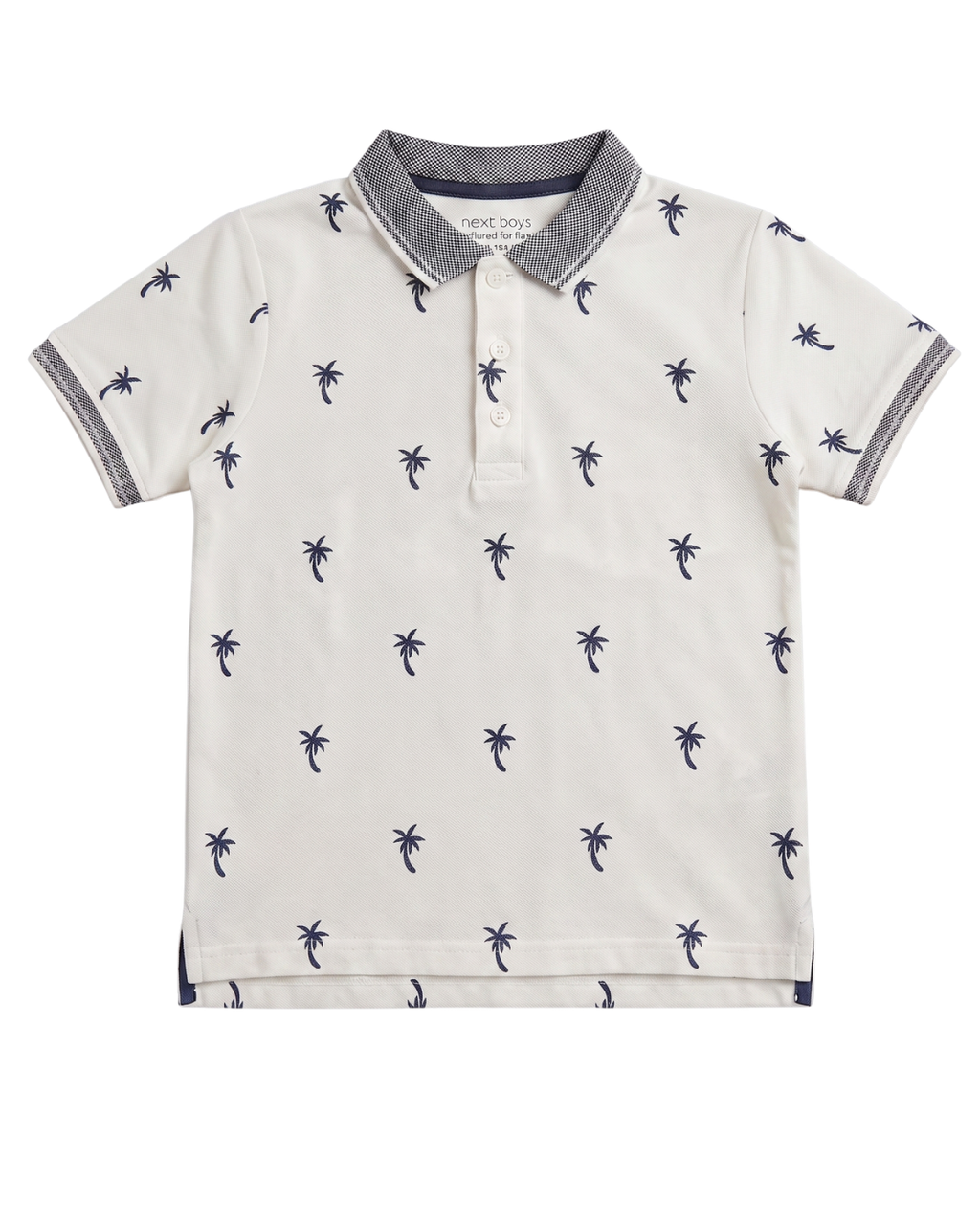 Boys Beach Tree Printed Polo Shirt