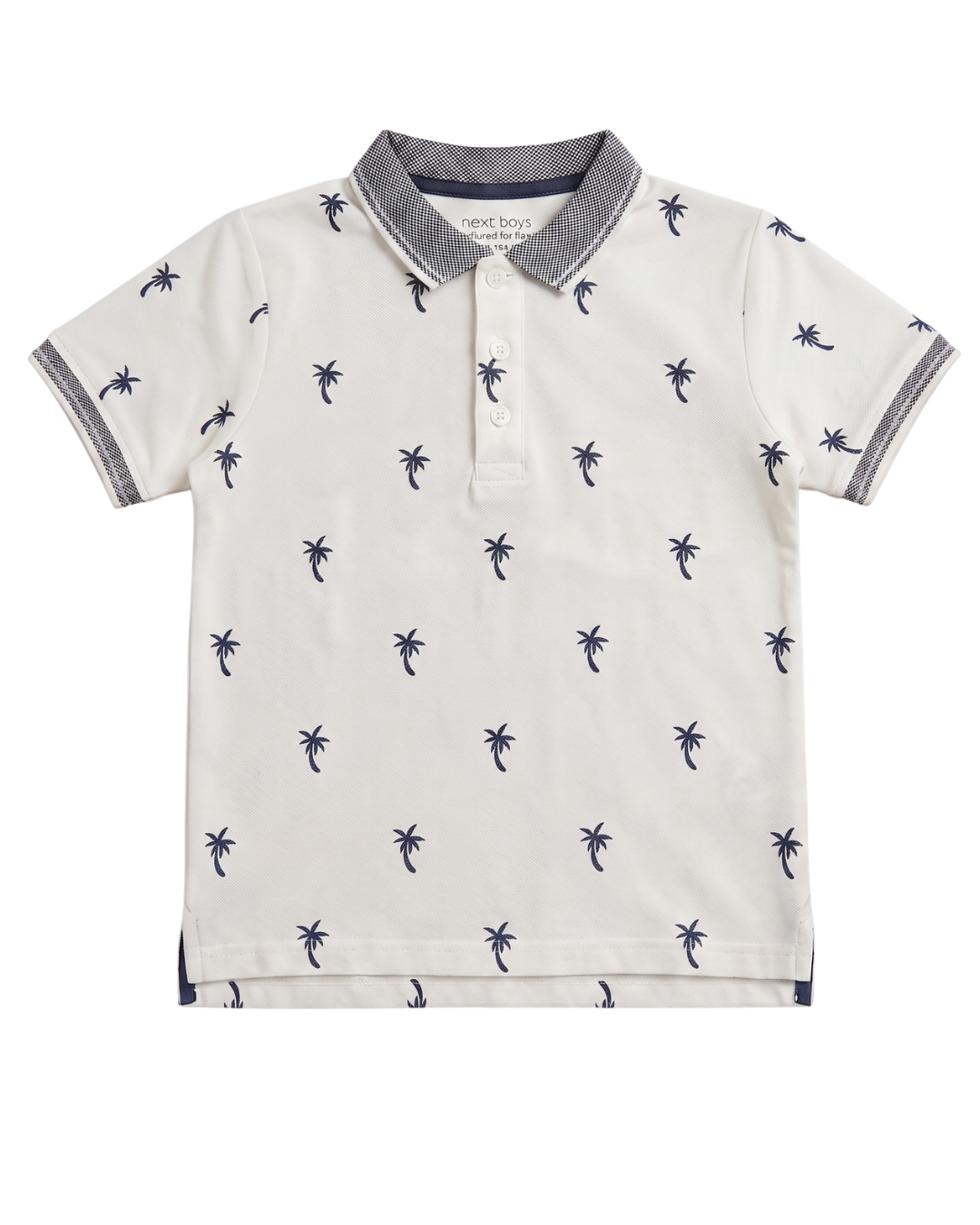 Boys Beach Tree Printed Polo Shirt