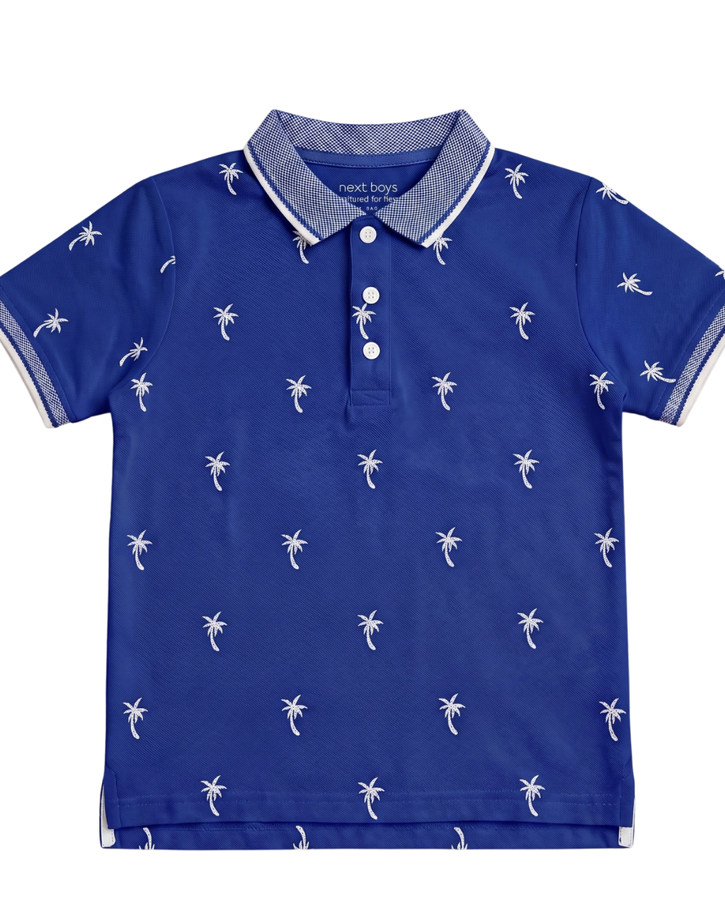 Boys Beach Tree Printed Polo Shirt
