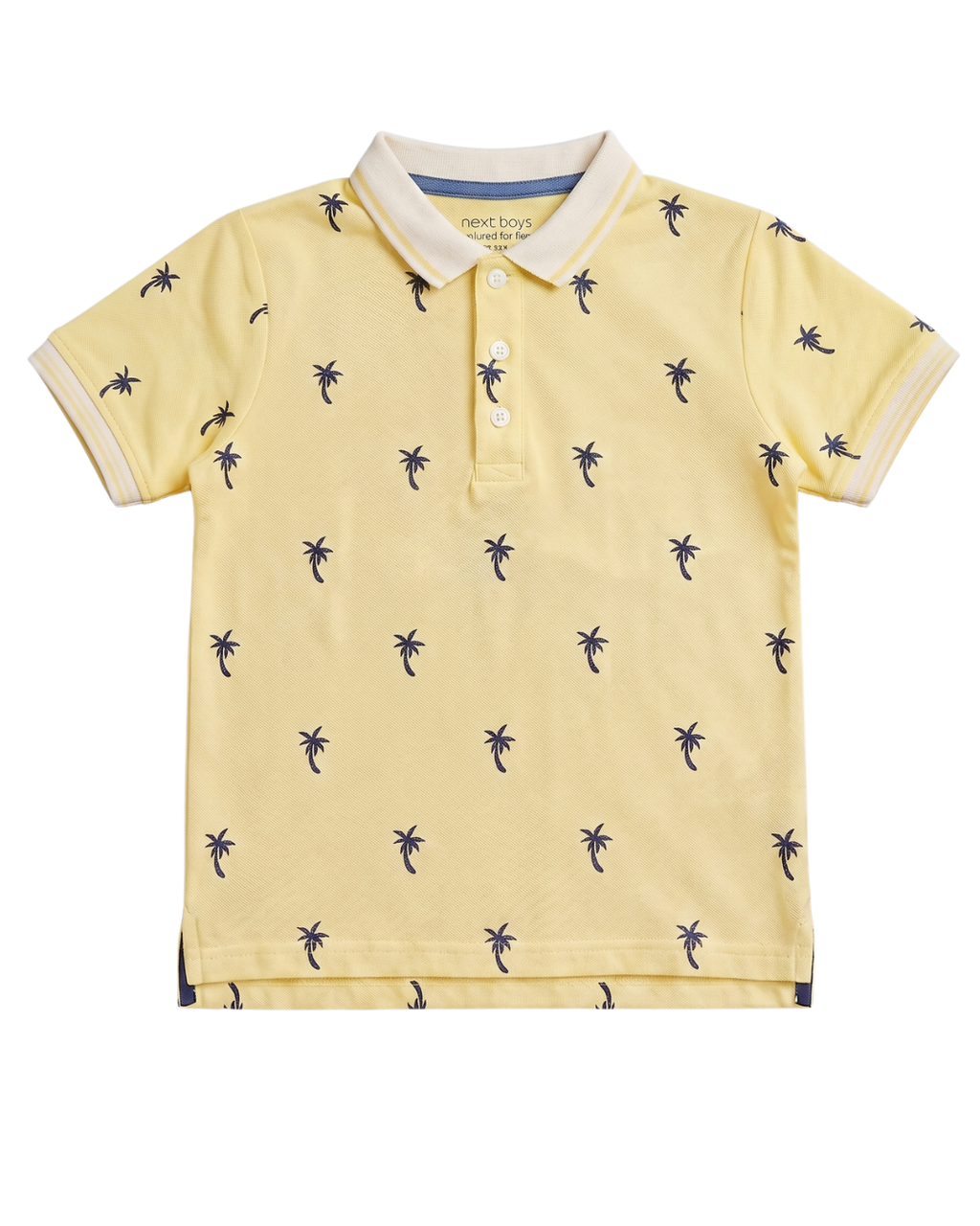 Boys Beach Tree Printed Polo Shirt