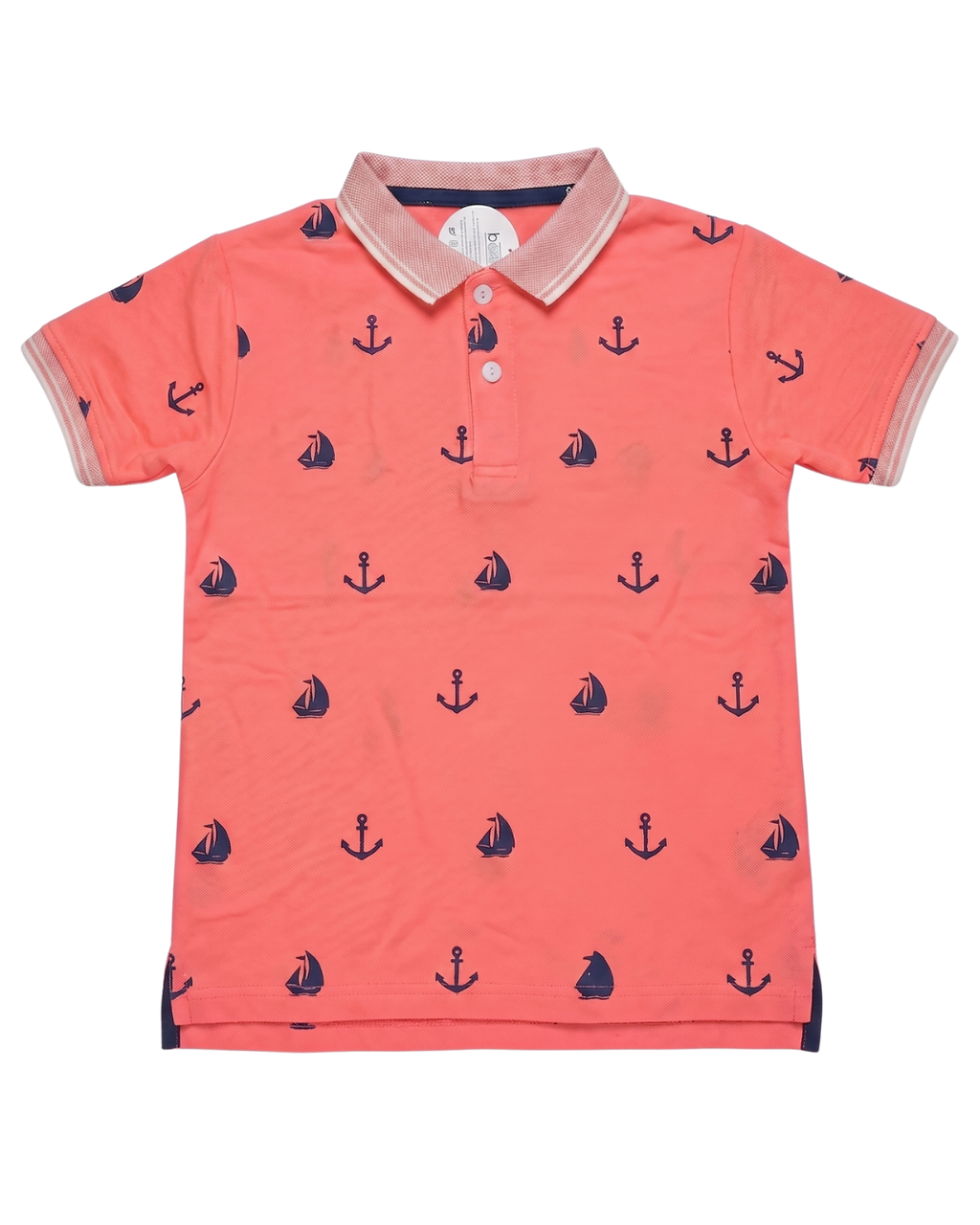 Boys Ocean Printed Polo Shirt
