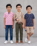 Pack of 3 Boys Printed Polo Shirt