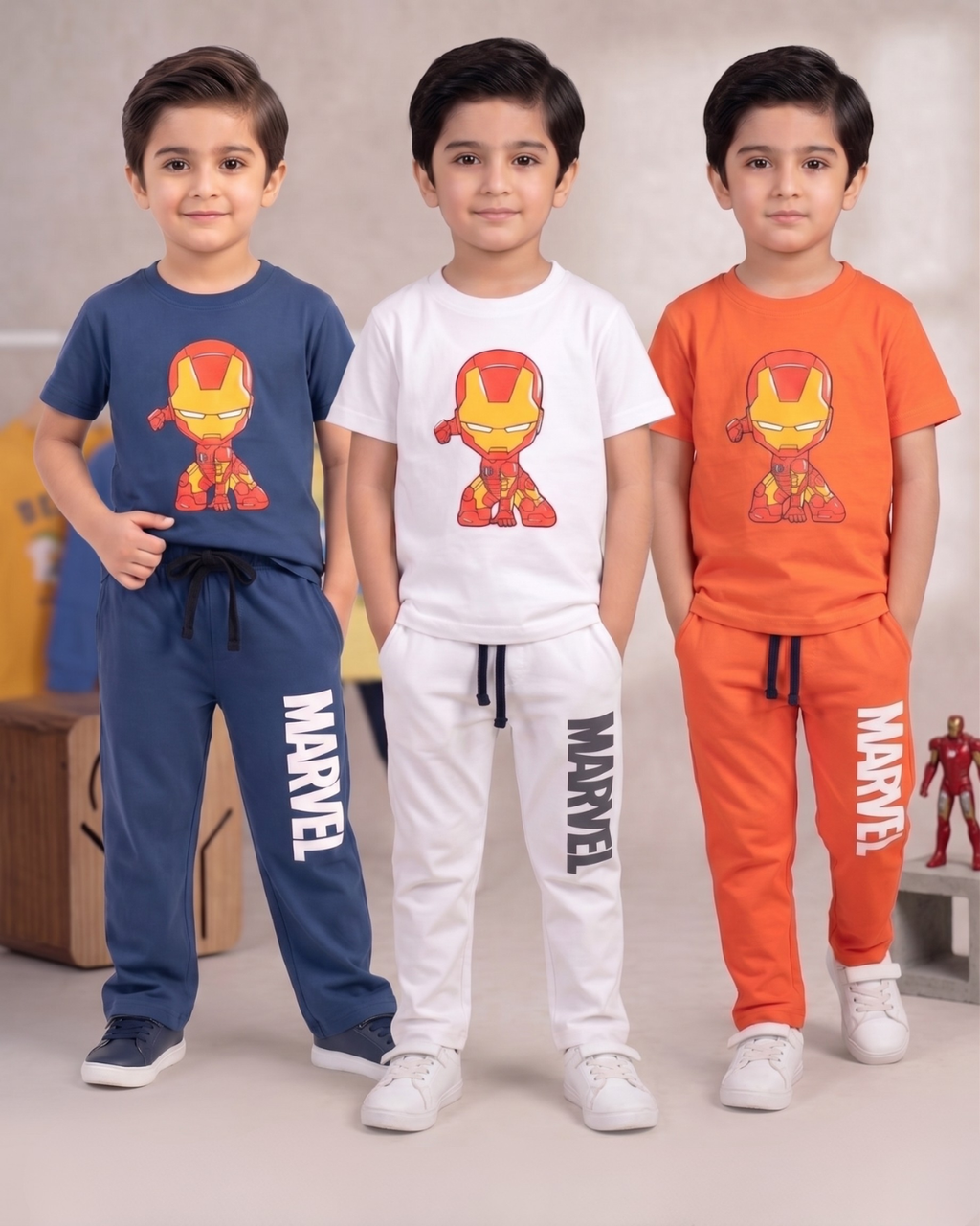 Pack of 3 Marvel Boys Cordset-JBBST-001