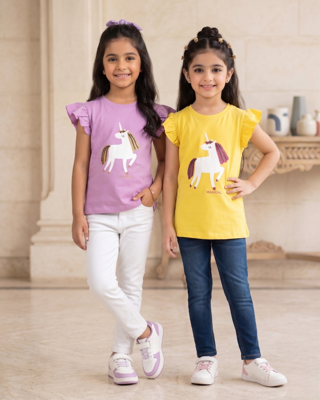 Pack of 2 Girls Horse T-Shirt