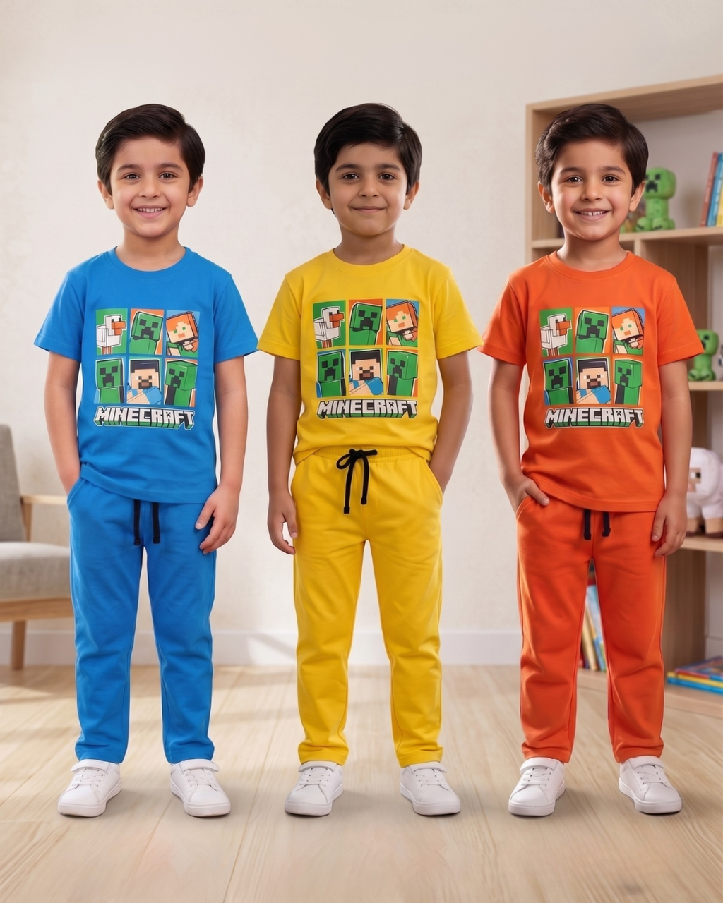 Pack of 3 Minecraft Boys Cordset-JBBST-005
