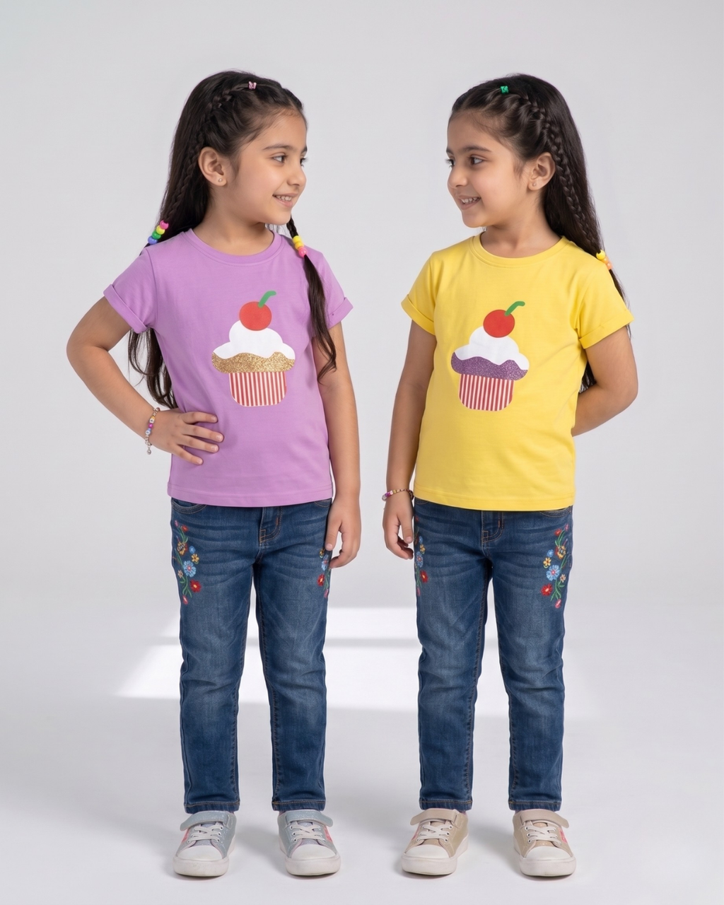 Pack of 2 Girls Cake T-Shirt